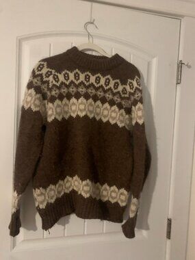 Icelandic brand wool fair isle sweater